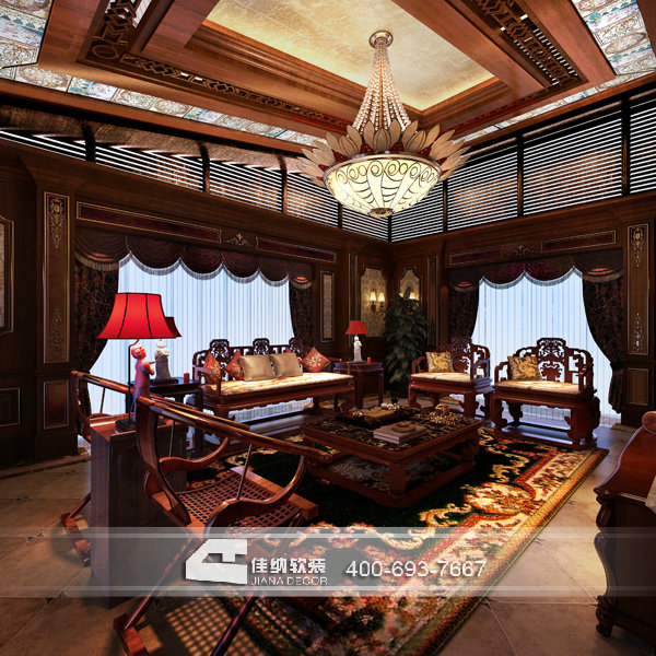 湖畔佳苑別墅 中式風格 